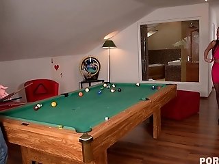 Pot That Cane: Fucking Feet And Slit On Billiard Table! - Pornworld