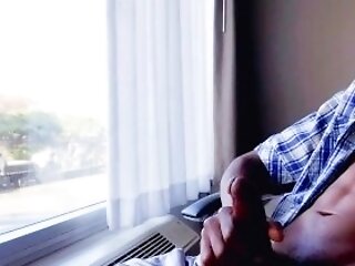 Jerking Off My Big Black Cock In 2nd Floor Motel Window (kuroyukiexperience)